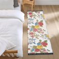 thumbnail image 1 of Colorful Rose Flower with Teapot Runner Area Rug 2x6 Soft Non-Slip Washable Bedside Carpet for Hallway Bedroom Living Room Home Decor, 1 of 8