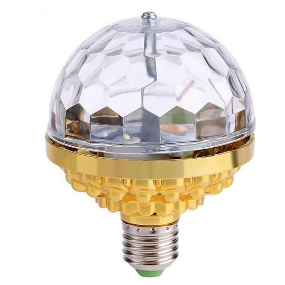 Colorful Rotating Magic Ball Light Colorful Disco Rotating Magic Ball Light Bulb with Sockets,Magic Ball RGB LED Stage Light for Home Room Dance Parties