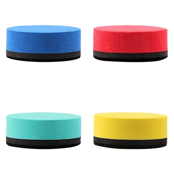 Colorful Round Shape Board Eraser Flexible Sponge Cleaner Practical Tool for Indoor Daily Writing Panel Surface Residue Stain Clearing Removal Work