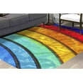 thumbnail image 1 of Colorful Rug, Bridesmaid Gift, Bedroom Rug, Gift Rug, Rainbow Rugs, Trendy Rugs, Modern Rug, Decorative Rug, Bedroom Rug, Printed Rug, 1.7'x2.3' - 50x70 cm, 1 of 7
