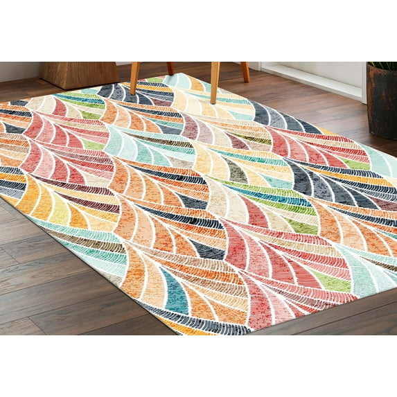 Colorful Rug, Ethnic Pattern Rug, Geometric Pattern Rug, Modern Rug, Car Mat, Rug, Stair Rugs, Personalized Rug, Easy To Clean Rug, 1.7'x2.3' - 50x70 cm