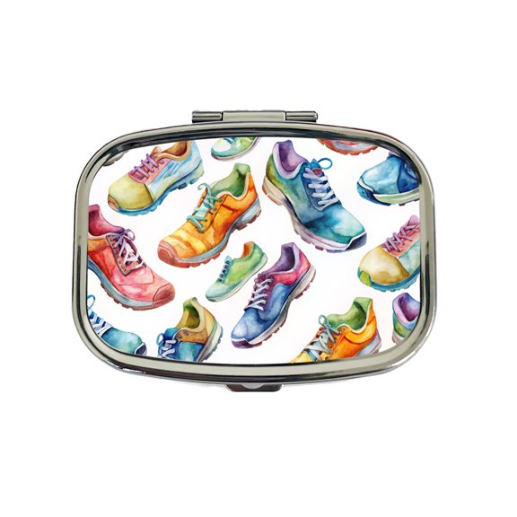 Colorful Running Shoes Runners Small Travel Handbag Pill Box Case