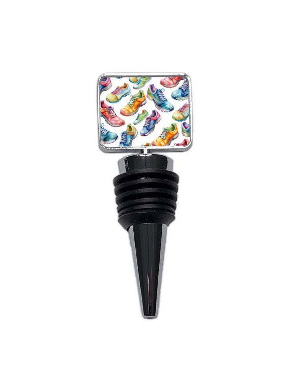 Colorful Running Shoes Runners Wine Bottle Stopper Cap Plug