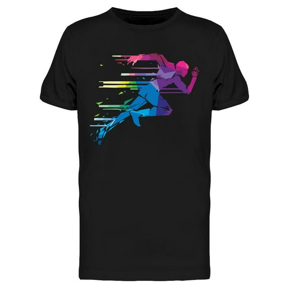 Colorful Running T-Shirt Men -Image by Shutterstock, Male XX-Large