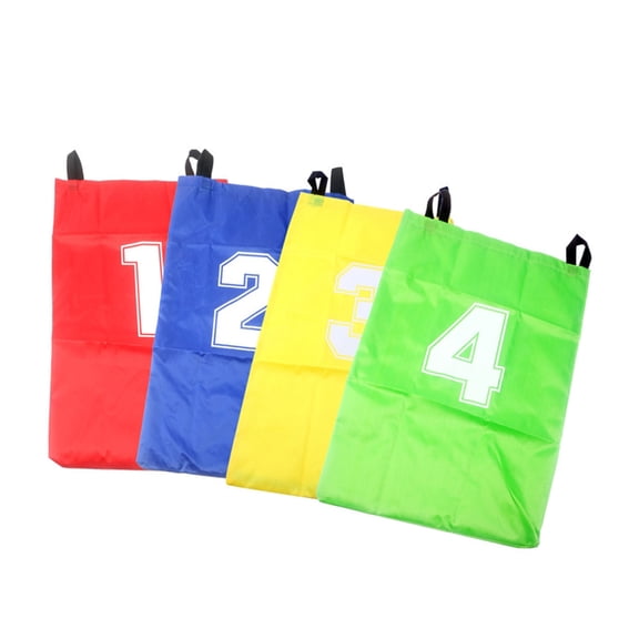 Colorful Sacks Race Set Of 4 For Parties Outdoor Game Polyester Hopping Bags