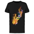 thumbnail image 1 of Colorful Saxophone Tee Men's -Image by Shutterstock, 1 of 2