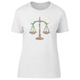 thumbnail image 1 of Colorful Scales Of Justice T-Shirt Women -Image by Shutterstock, Female Medium, 1 of 4