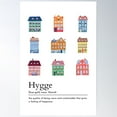 thumbnail image 1 of Colorful Scandinavian Danish Swedish Houses Hygge Cozy Life Design Poster Wall Art, Modern Wall Decor For Living Room Bedroom, 24x36 UNFRAMED, 1 of 3