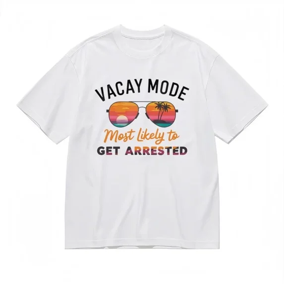 Colorful Scene Design Tee Men's Breathable Classic T-Shirt Resort Inspired