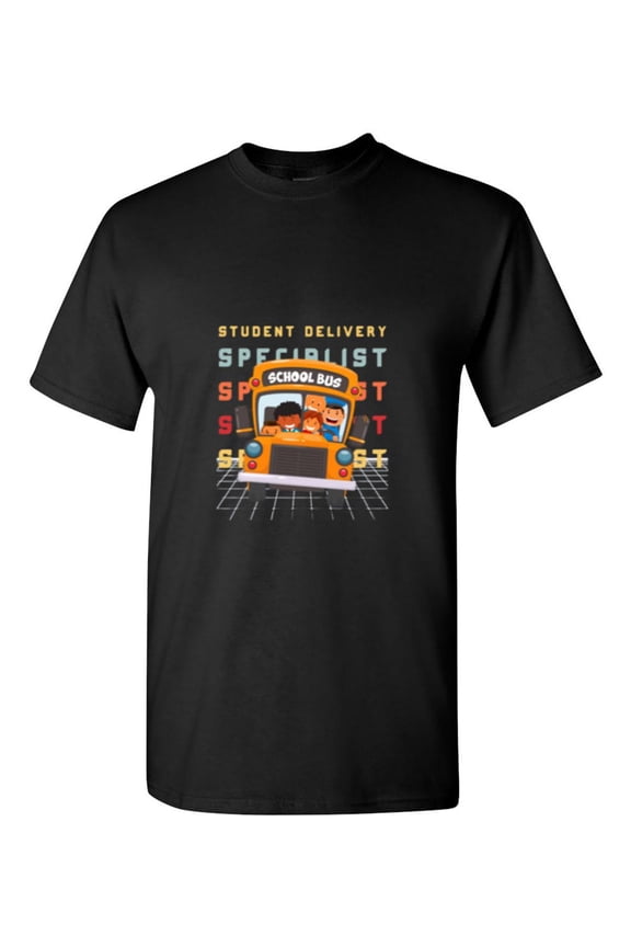 Colorful School Bus Driver A Student Delivery Specialist Life Unisex T-Shirt, for men & women, up to size 5XL