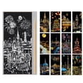thumbnail image 1 of Colorful Scratch Art Paper Set for Kids And Adults, Scratchboard Crafts, Engraving Painting Kit, 12 Sheets with 1 Wooden Stylus Tool, for Stress Relief Mindfulness Creative Fun, 1 of 6