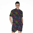 thumbnail image 1 of Colorful Sea Turtle Pattern Short Sleeve Men'S Rompers, Turtle Lover Present Casual Summer Jumpsuits Outfit, 1 of 4