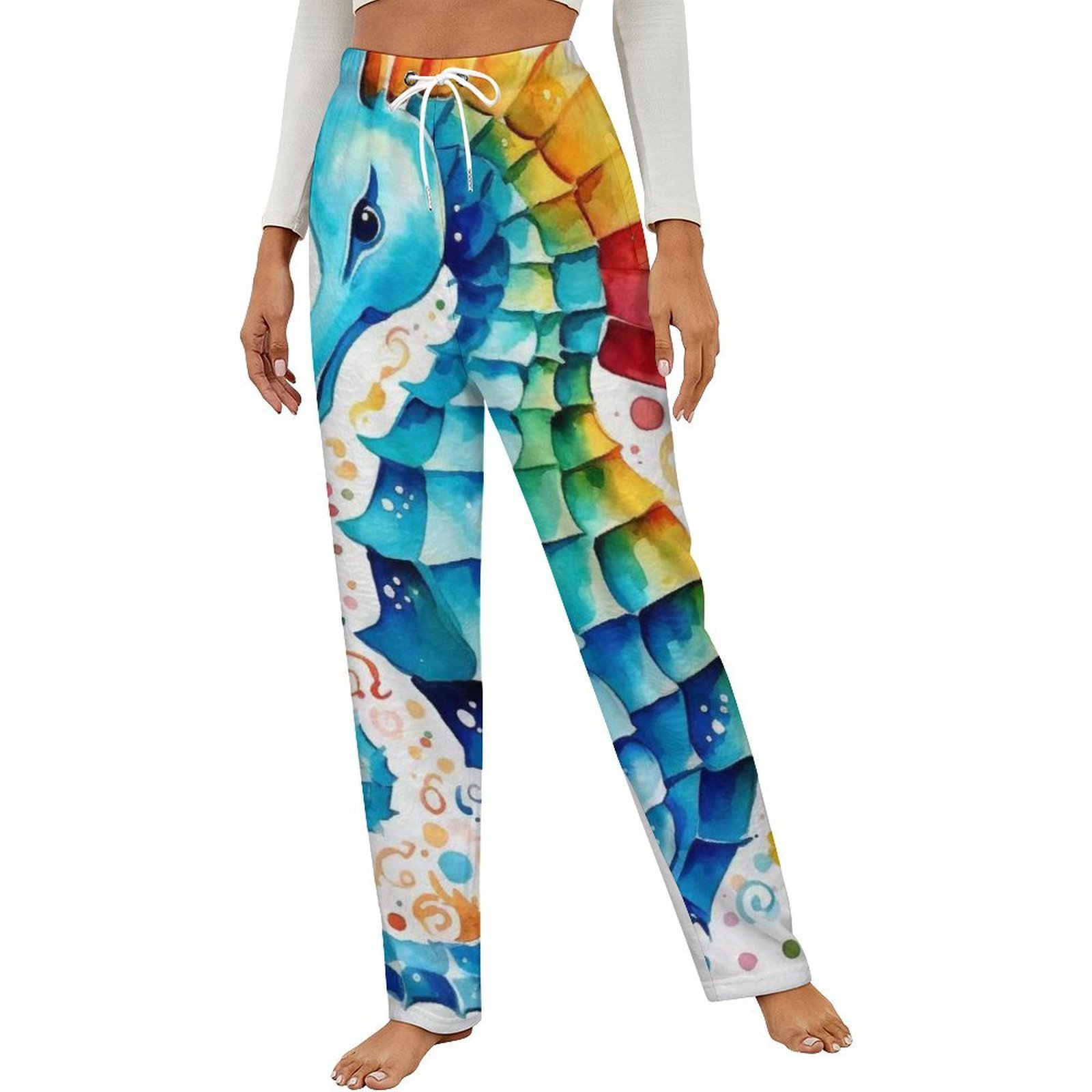 STRAIGHT LEG PANT WATERCOLOUR WONDERLAND