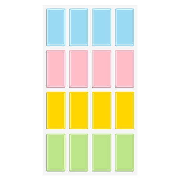 Colorful Self-adhesive Handwritten Labels for Name Tag, School & Office Indexing, Categorizing and Marking