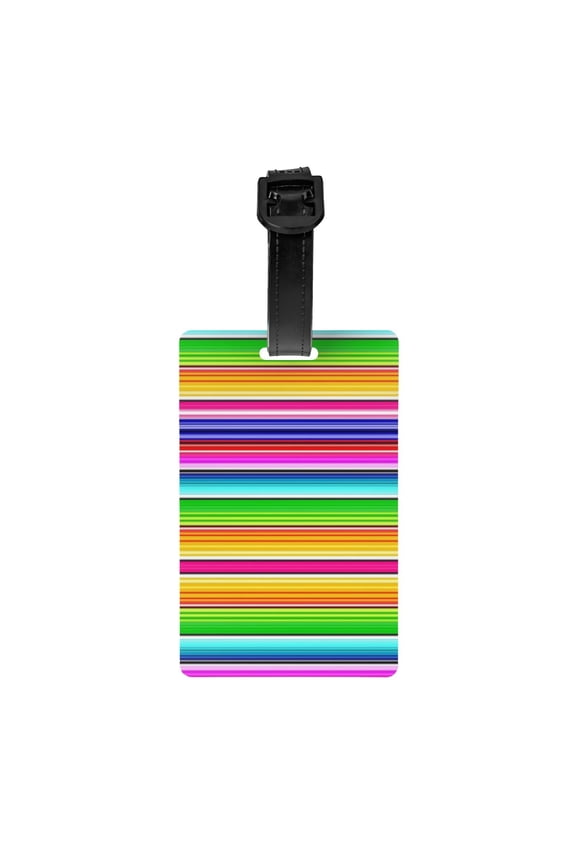 Colorful Serape Luggage Identifier Name Tag For Backpacks Suitcases Bags Baggage