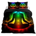 thumbnail image 1 of Colorful Seven Chakras Buddha Duvet Cover Indian Buddhism Theme for Women Men Teens for Bedroom rations King, 1 of 5