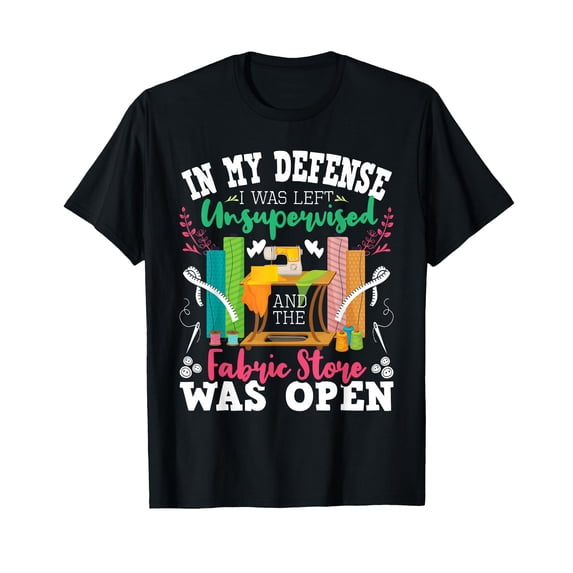 Colorful Sewing and Fabric Graphic T-Shirt for Creative Quilters and Crafters