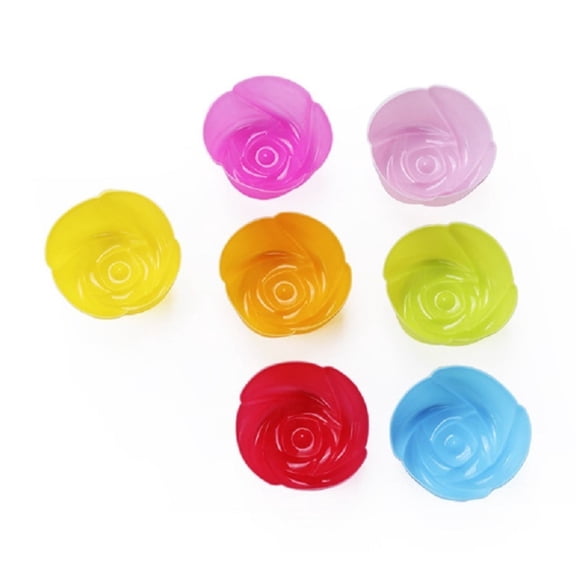Colorful Shaped Nonstick Silicone Cupcake Molds, Reusable Heat Resistant Baking Liners