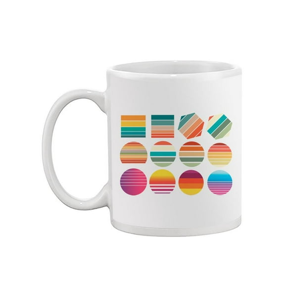 Colorful Shapes Mug - Smartprints Designs,