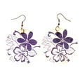 thumbnail image 1 of Colorful  Shell Flowers Dangle-Earrings #LQE2343, 1 of 2