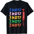 thumbnail image 1 of Colorful Shots Get Vaccinated! Pro-Vaccine Immunization T-Shirt, 1 of 3