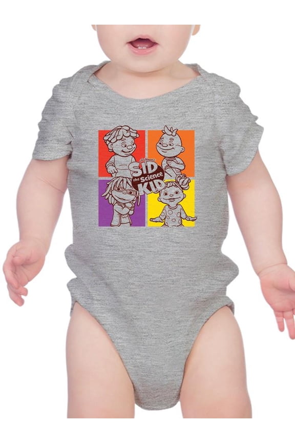 Colorful Sid the Science Kid Character Graphic Baby's Bodysuit