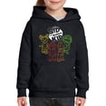 thumbnail image 1 of Colorful Sid the Science Kid - Themed Retro Neon Character Graphic Youth's Hoodie, 1 of 4