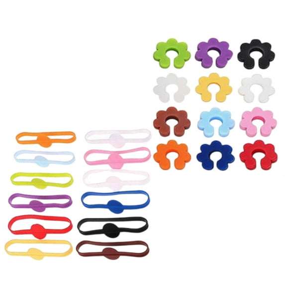 Colorful Silicone Drink Markers Wine Glasses Markers Silicone Texture Perfect for Celebration and Festival Occasion