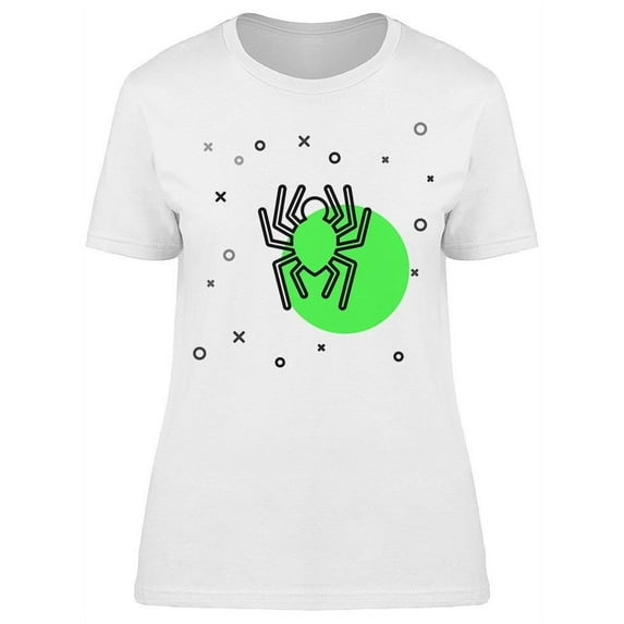 Colorful Sketc With Spider T-Shirt Women -Image by Shutterstock, Female Medium