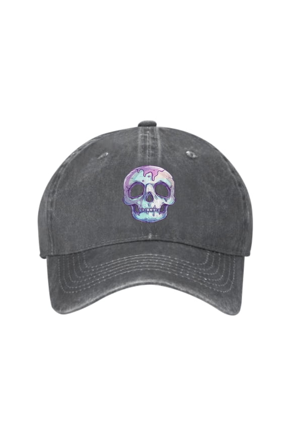 Colorful Skull Baseball Caps for Men Women Adjustable Casual Trucker Hats for Fishing Outdoor Activities Fashion Hats
