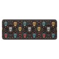 thumbnail image 1 of Colorful Skull Flower Pattern Kitchen Rug Mat,Kitchen Runner Rugs Non Skid Washable,Decorative Kitchen Floor Mats for Kitchen,Sink,Laundry,17"x47.2", 1 of 7