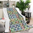 thumbnail image 1 of Colorful Skull Pattern Blanket,Comfortable Soft Lamb Wool Throw Blanket,All Season,Warm Lightweight Blankets for Sofa Bed Couch Living Room Chair,40"x50", 1 of 4