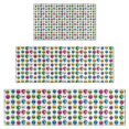thumbnail image 1 of Colorful Skull Pattern Kitchen Rugs Sets Of 3,Kitchen Runner Rugs Non Skid Washable,Decorative Kitchen Floor Mats for Kitchen,Sink,Laundry,17"x30"+ 17"x47" + 17"x59", 1 of 6