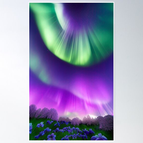 Colorful Sky Poster Wall Art, Modern Wall Decor, 12x18 UNFRAMED