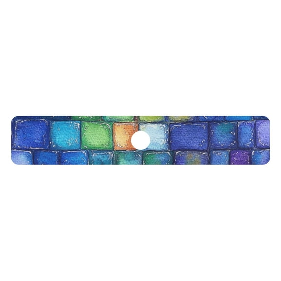 Colorful Small Square Kitchen Sink Splash Guard, Silicone Sink Faucet Mat Dry Out the Kitchen Bathroom