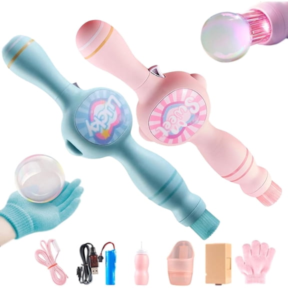 Colorful Smoke Bubble Machine, Elastic Fog Bubble Machines, Magic Interactive Fog Bubbles Machines for Party, with Elastic Smoke Effect, Lightweight Design