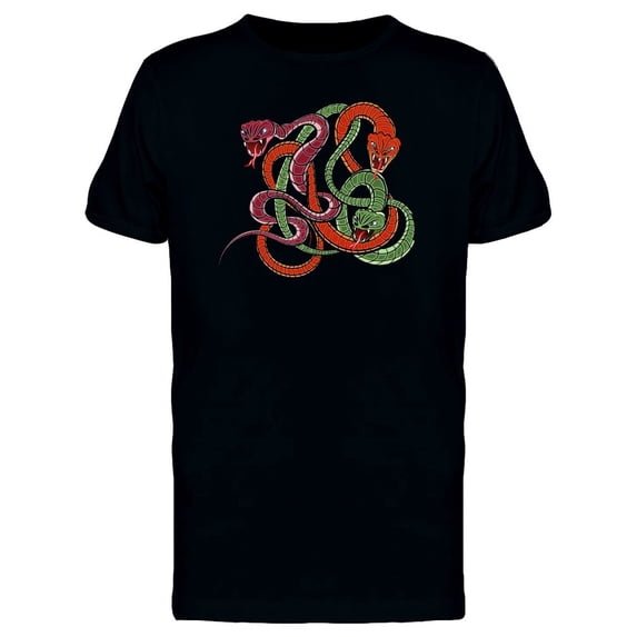 Colorful Snakes Reptiles Tee Men's -Image by Shutterstock