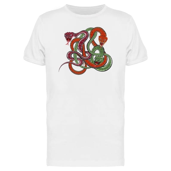 Colorful Snakes Reptiles Tee Men's -Image by Shutterstock