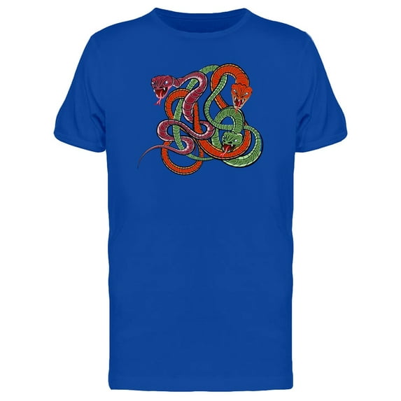 Colorful Snakes Reptiles Tee Men's -Image by Shutterstock
