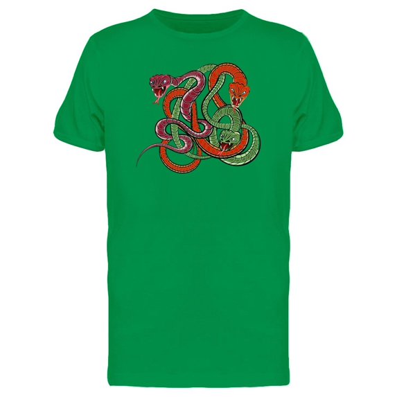 Colorful Snakes Reptiles Tee Men's -Image by Shutterstock