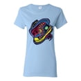 thumbnail image 1 of Colorful Sneakers Chucks Streetwear Womens Graphic T-Shirt, Light Blue, 3XL, 1 of 3