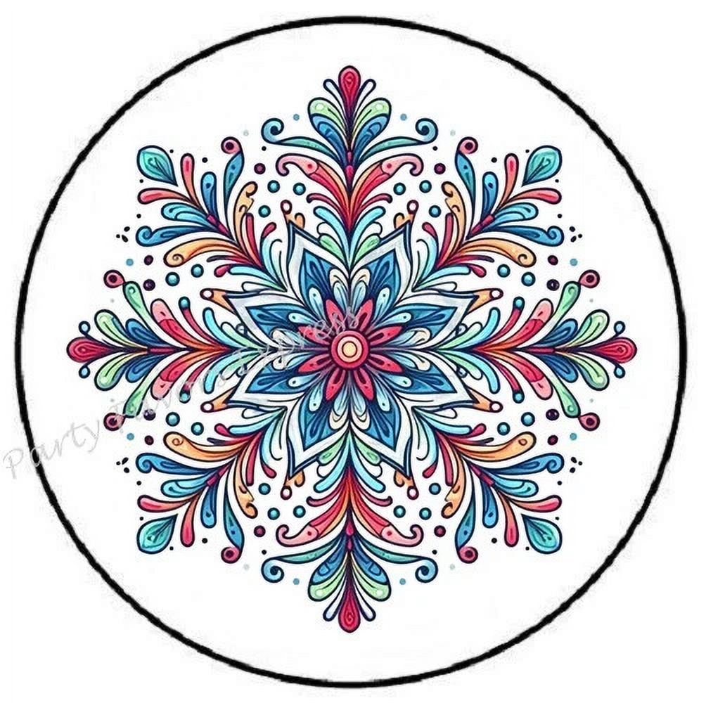 Colorful Snowflake Winter Stickers Party Favors Phone Decal Water ...