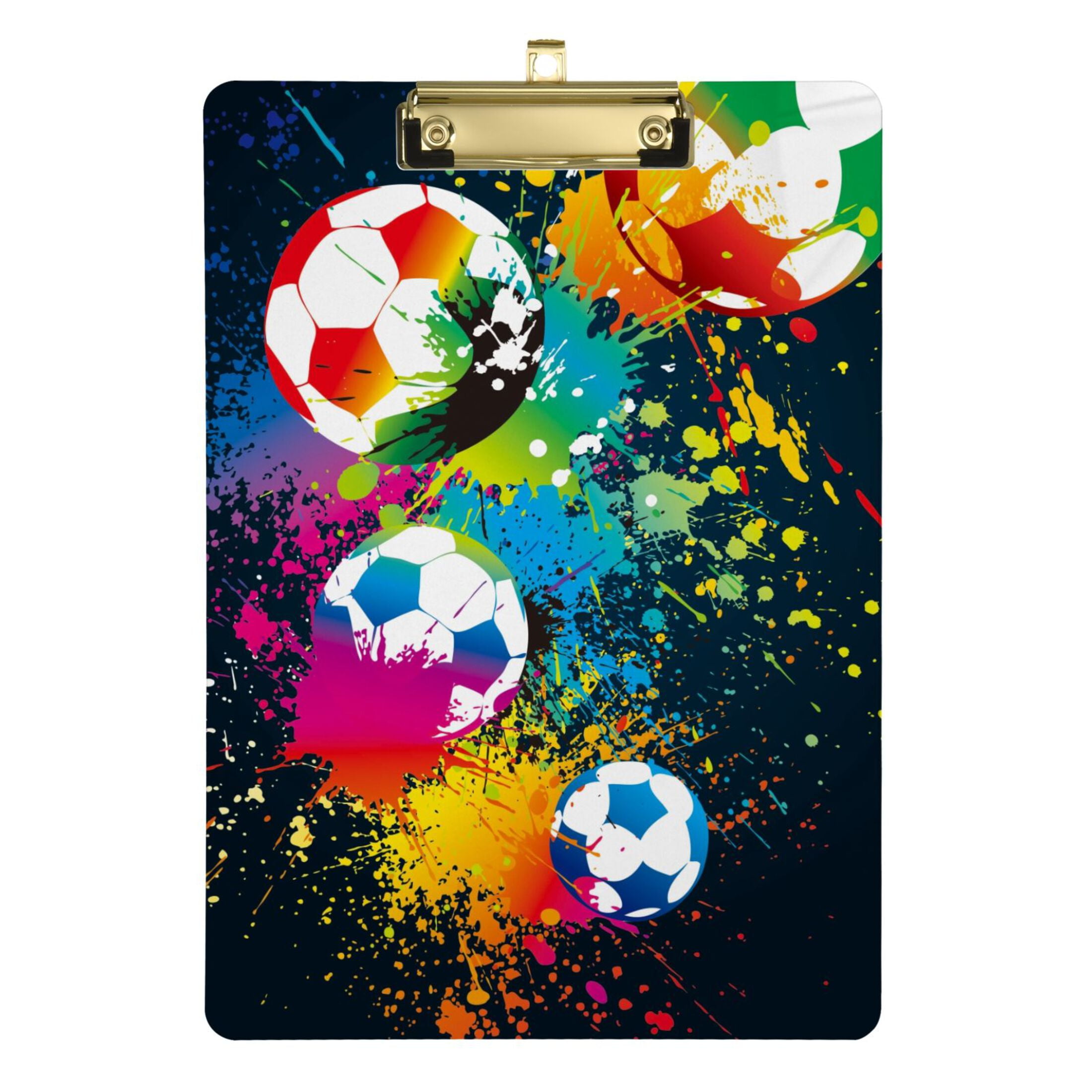 Colorful Soccer Football Clipboard Acrylic Clipboards Standard A4 ...