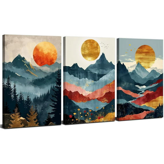 Colorful Soccer Posters for Boys Bedroom Watercolor Basketball Wall Hieng Football Canvas Prints Pictures for Kids Room Decor Cool Ball Themed Paintings for Teen Boys Playroom Nursery Decor