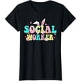 thumbnail image 1 of Colorful Social Worker Easter Bunny T-Shirt for Festive Spring Celebrations, 1 of 5