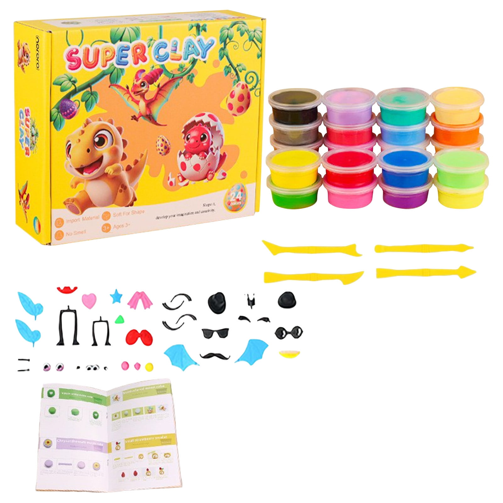 Colorful Soft Clay Plasticine Craft DIY Modelling Kids Toys Clay box ...
