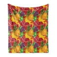 thumbnail image 1 of Colorful Soft Flannel Fleece Blanket, Exotic Tropical Fresh Ripe Juicy Fruits Pineapple Berries Watermelon Grape Orange, Cozy Plush for Indoor and Outdoor Use, 60" x 80", Multicolor, by Ambesonne, 1 of 6