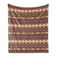 thumbnail image 1 of Colorful Soft Flannel Fleece Throw Blanket, Abstract Geometrical Native Aztec Style Composed Arrow Shaped Pattern Print, Cozy Plush for Indoor and Outdoor Use, 60" x 80", Multicolor, by Ambesonne, 1 of 5