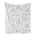 thumbnail image 1 of Colorful Soft Flannel Fleece Throw Blanket, Big Droplets Motif Filled with Ornate Lines and Dots Urban Life Vibrant Art, Cozy Plush for Indoor and Outdoor Use, 60" x 80", Multicolor, by Ambesonne, 1 of 5
