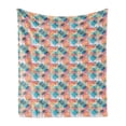 thumbnail image 1 of Colorful Soft Flannel Fleece Throw Blanket, Bohemian Graphic Colored Print with Circles Intersecting in Regular Order, Cozy Plush for Indoor and Outdoor Use, 50" x 70", Multicolor, by Ambesonne, 1 of 6